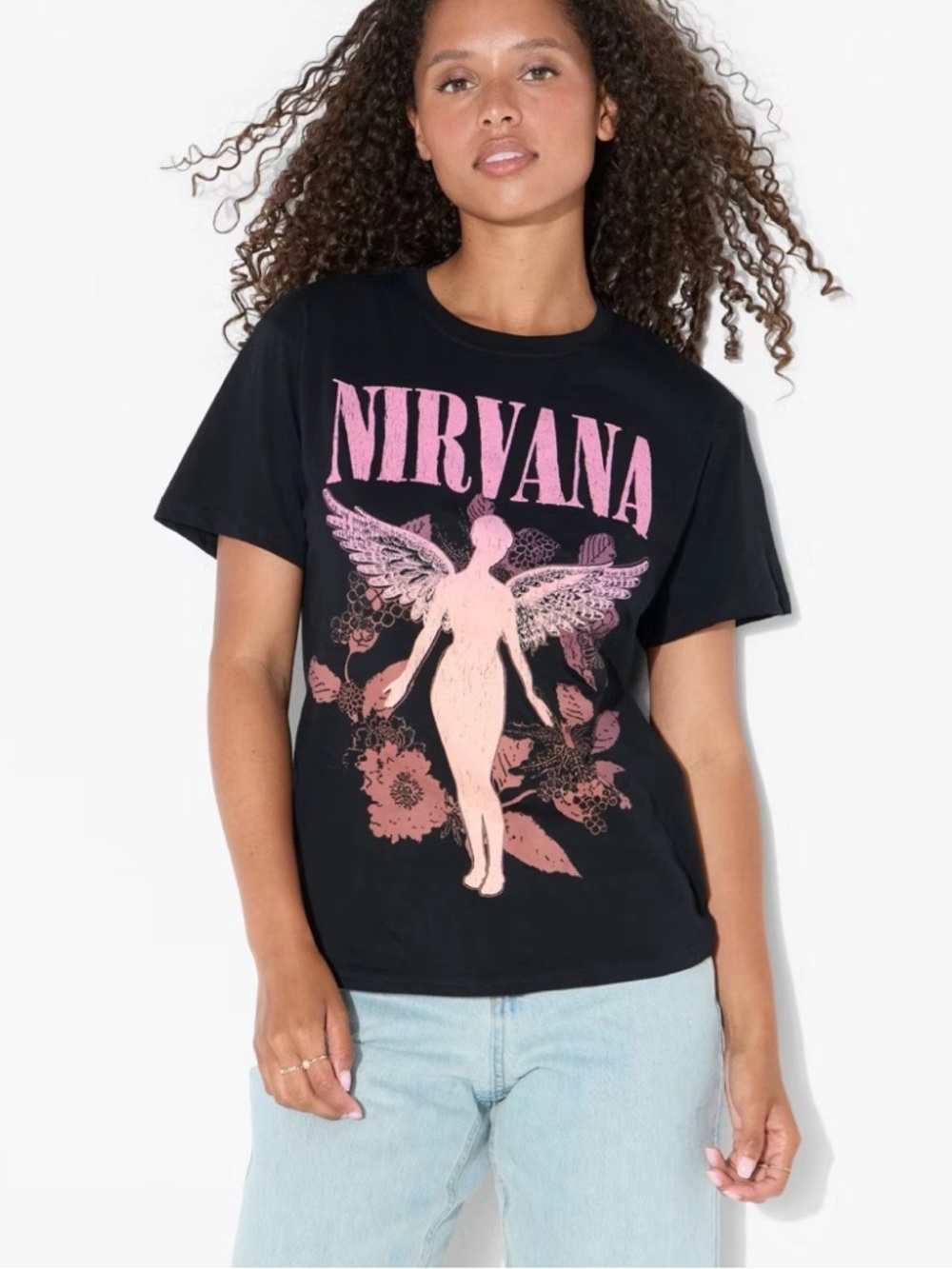 Women's Nirvana in Utero Short Sleeve Graphic T-Shirt - Black M